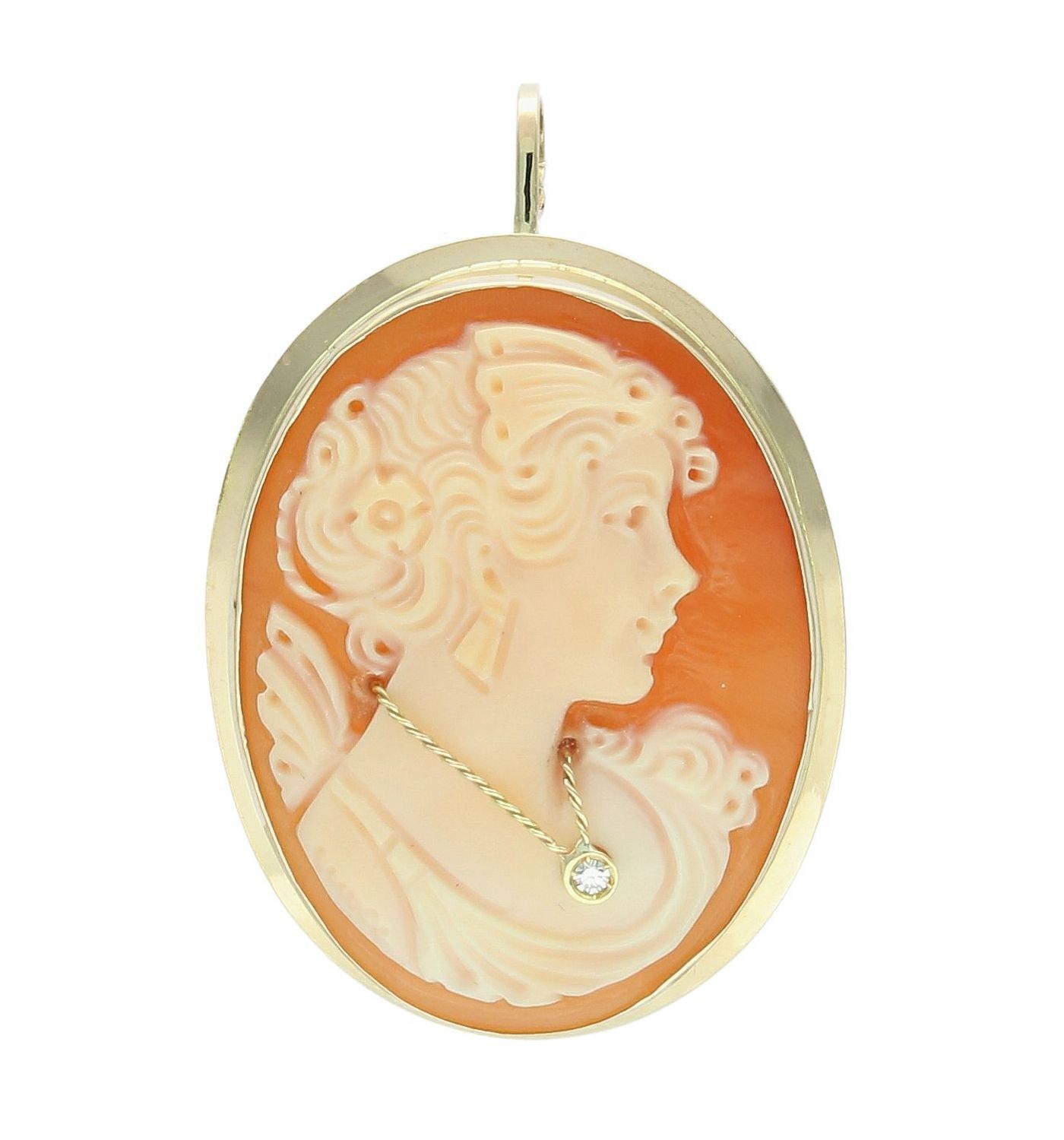 Złota broszka zawieszka 585 broszkowisior Pani Walewska BO 10 585. Złota zawieszka damska. Zawieszka Pani Walewska. Złoty wisior z Kameą. Zawieszka damska złota. Złota zawieszka damska. Broszka złota damska Pani Walewska.  (2).jpg